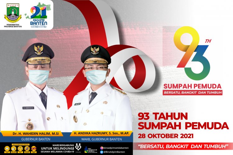 SELAMAT MEMPERINGATI HARI SUMPAH PEMUDA  KE-93 TAHUN "28 OKTOBER 2021"