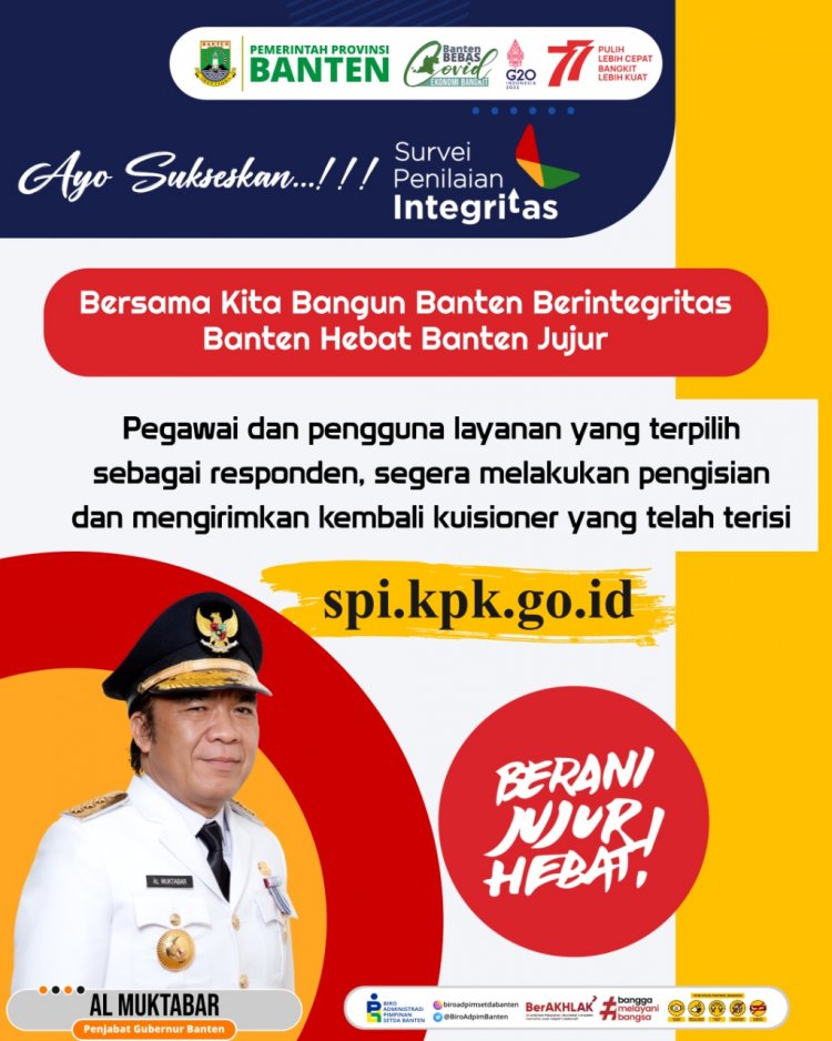 Sukseskan Survei Penilaian Integritas (SPI) 2022 (Juli-September)