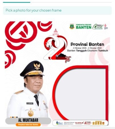 Twibbonize Ulang Tahun Provinsi Banten ke-22