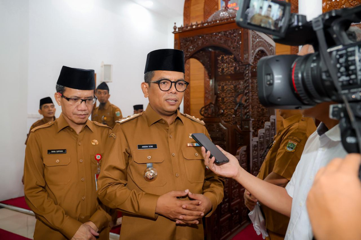 Gubernur Banten Andra Soni Ajak Visi Banten Maju, Adil Merata Tidak Korupsi Sebagai Komitmen Bersama ASN Pemprov Banten