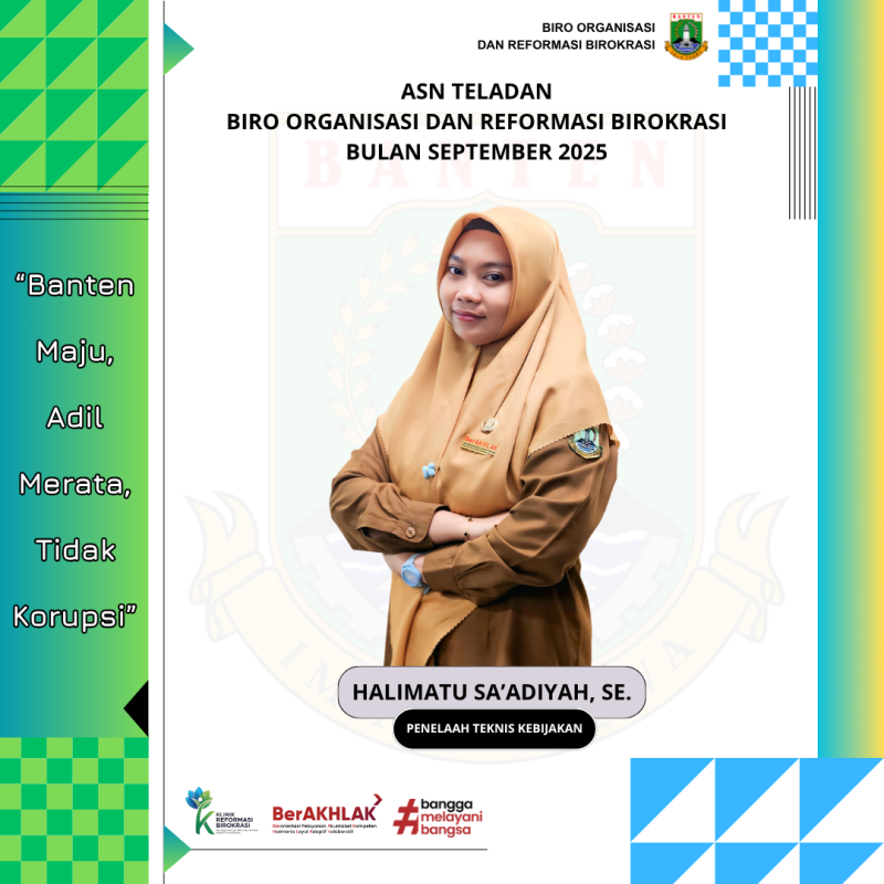 Selamat ! Terpilih sebagai ASN Teladan bulan September 2025