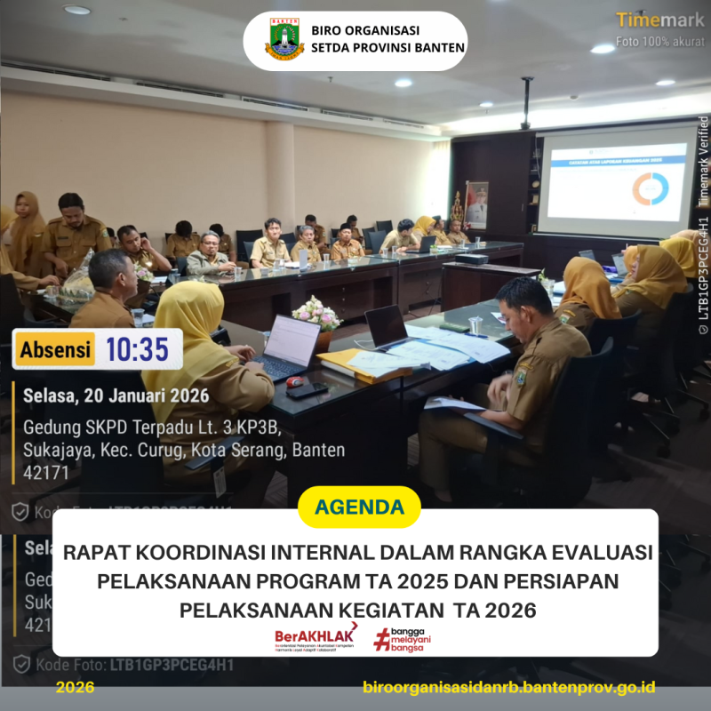 Rapat Evaluasi TA 2025 dan Persiapan Pelaksanaan Kegiatan TA 2026