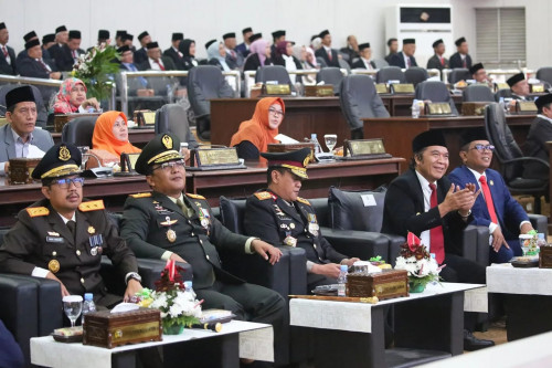 Pj Gubernur Banten Al Muktabar Hadiri Rapat Paripurna DPRD Mendengarkan Pidato Kenegaraan Presiden RI