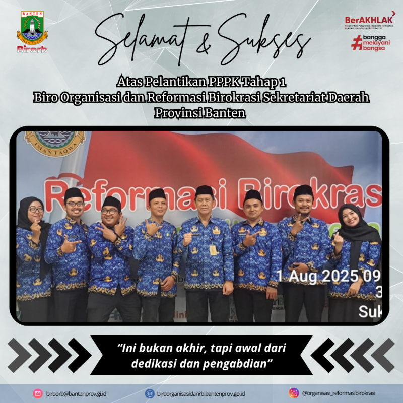 Selamat dan Sukses Atas Pelantikan PPPK Tahap 1