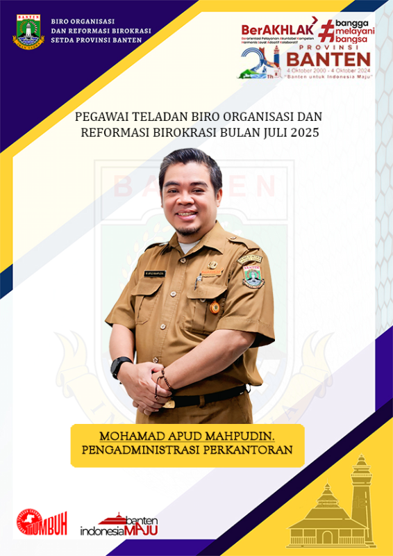 Selamat ! Terpilih sebagai ASN Teladan bulan Juli 2025