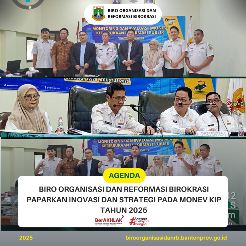 Biro Organisasi dan Reformasi Birokrasi Paparkan Inovasi dan Strategi Keterbukaan Informasi Publik pada Monev KIP 2025